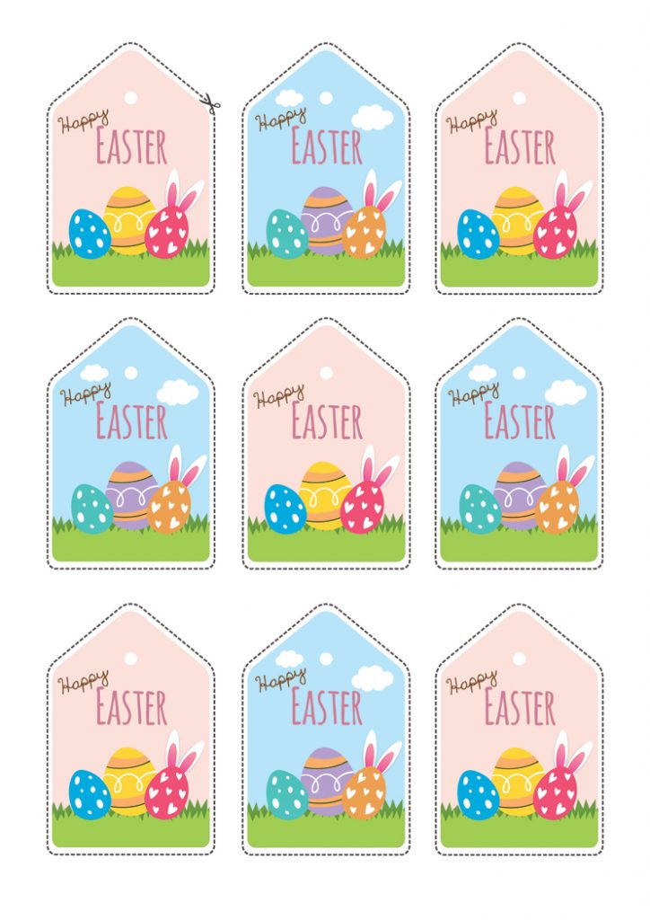 Free Printable Easter Tags For Your Gift Baskets