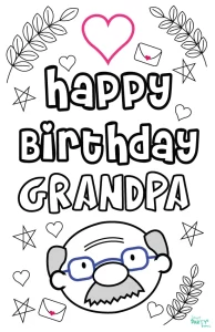 Birthday Card for Grandpa Printable