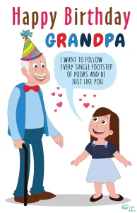 Birthday Cards for Grandpa from Granddaughter