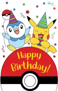 Cute Pokemon Birthday Cards